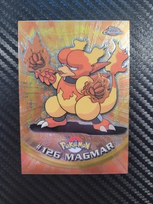 Pokemon Topps Chrome Magmar #126 TV Animation Edition Series 2 Holo Rare 2000/MP - Image 1 of 4