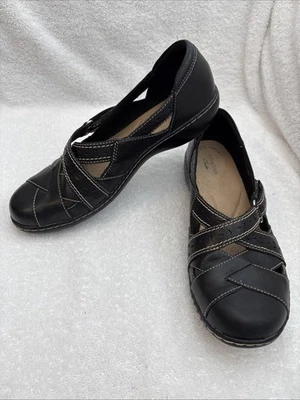 Zapatos para mujer Clarks Collection Ashland Spin Q negros ultra cómodos, 9 M Foto 1 de 4