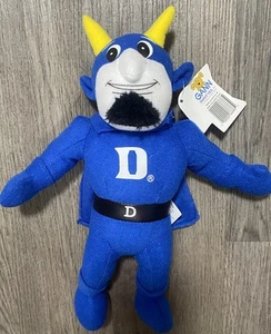 DUKE University BLUE DEVIL PLUSH MASCOT Beanie (A113) New - Picture 1 of 4