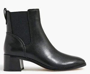J. Crew Factory Chelsea Boot Women's Black Faux Leather CA774 NEW Size 10 - Picture 1 of 11
