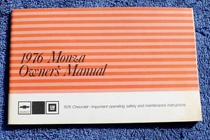 1976 CHEVROLET MONZA OWNER'S MANUAL 2+2, SPYDER OEM 360275 - Picture 1 of 6
