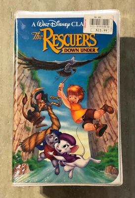 Walt Disney Classic, The Rescuers Down Under #1142-1 (VHS, 1991) NEW Sealed - Image 1 of 3