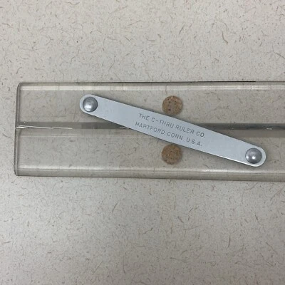 The C-Thru Ruler Co. USA Drafting Tool Adjustable Parallel 18" Line Bar Rare Vtg - Image 1 of 4