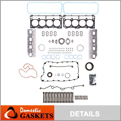 Juego completo de pernos de junta para Chrysler Dodge Jeep 5.7 HEMI V8 OHV MLS para 09-15 VIN T 2 Foto 1 de 4