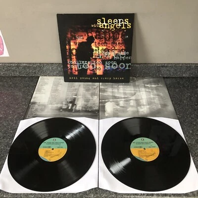 2LP VINYL NEIL YOUNG AND CRAZY HORSE SLEEPS WITH ANGELS EUROPE 1ST PRESS NM-/NM- - Image 1 of 4