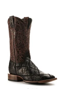 Old Gringo Men’s Black Caiman Size 9EE Patchwork & Wine Wide Toed Exotic Boots - Picture 1 of 5
