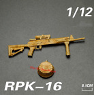 1/12 Rpk-16 Gun Hasbro Special Forces Weapon for 6" Action Figure Accessories