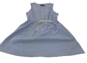 U.S. Polo Assn. Little Girls Dress, Blue, Size Large (6) - Picture 1 of 5