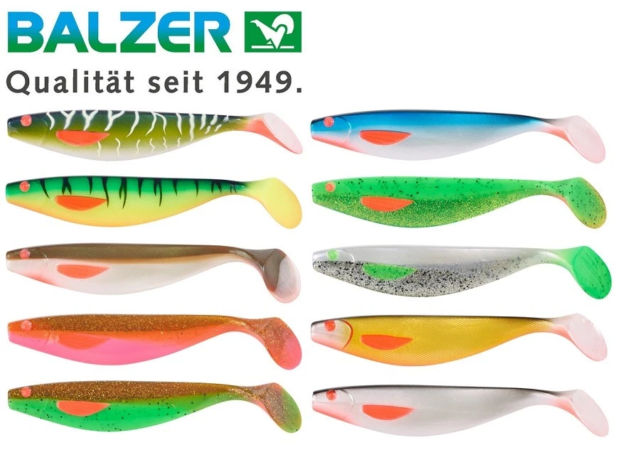 Balzer Booster Shad Gummifisch UV 13cm Shad Köder Stint Kauli Pike Collector