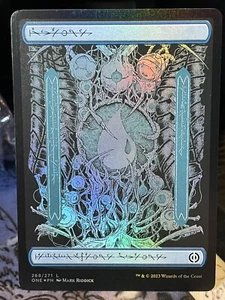 Tarjeta mágica Island FOIL FULL ART #268 CASI NUEVA/M Phyrexia All Will Be One Magic The Gathering - Imagen 1 de 1