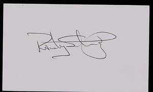 Randy Schwartz signed autograph auto 3x5 index card Baseball Player H5666