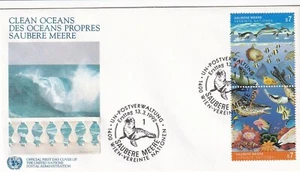 Naciones Unidas Viena 1992 Yvert #139/40 FDC fauna ballenas marinas montadas sin montar o nunca montadas en muy buen estado - Imagen 1 de 1