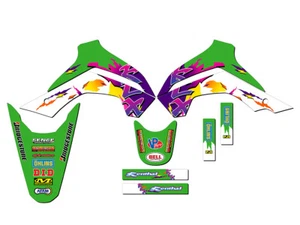 2019-2020 KLX 140 G THROWBACK Green Senge Graphics Kit Compatible with Kawasaki - Picture 1 of 10