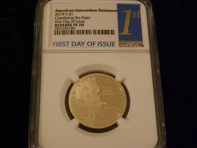 2019-S   $1 American Innovation  REVERSE PROOF     NGC PF 70 Ultra Cameo - Image 1 of 2