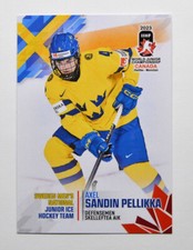 2023 BY Cards IIHF World Junior Championship Sweden #72 Axel Sandin Pellikka