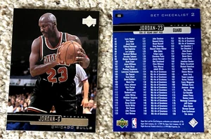 2 Card Lot 1999 Upper Deck #155 Michael Jordan Chicago Bulls NM GOAT - Picture 1 of 1