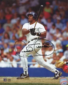 Cecil Fielder Signed Detroit Tigers White Jersey Swinging Action 8x10 Photo - SS - Picture 1 of 1