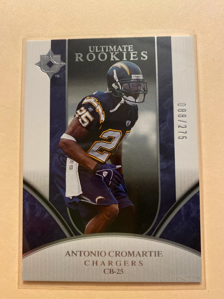 A18,681 - 2006 Ultimate Collection #267 Antonio Cromartie RC/275  - Image 1 of 1