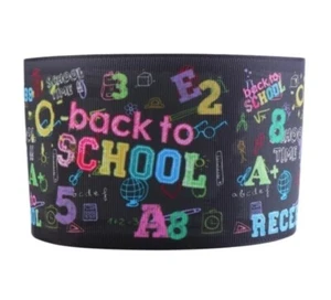 3" Grosgrain Ribbon 50 yard roll WHOLESALE PRICING Back to School chalkboard - Picture 1 of 1