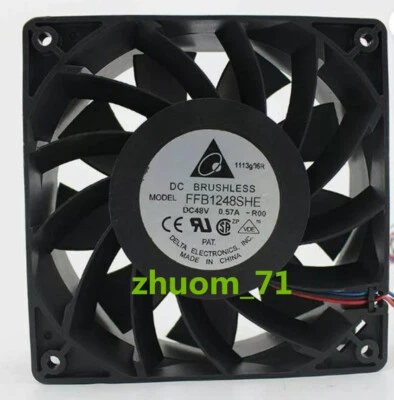 1PC DELTA FFB1248SHE 12038 48V 0.57A cooling fan - Image 1 of 3