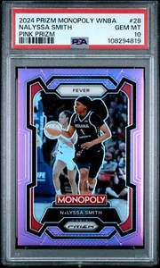 NaLyssa Smith #28 2024 Panini Prizm Monopoly WNBA Pink 6/149  | PSA 10 | Pop 1 - Picture 1 of 3