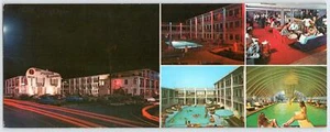 1970s OCEAN CITY MD FRENCH QUARTER MOTEL APARTMENTS 22nd ST PANORAMIC POSTCARD - Picture 1 of 2