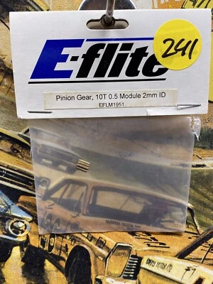 Engranaje de piñón E-Flite EFLM1951 {Módulo 10t X 0,5 2 mm ID} Nuevo en paquete enviado a EE. UU. Foto 1 de 4