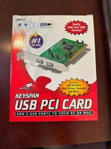 Keyspan 2-USB Port USB Internal Bus Port PCI Card New in Box. USB PCI Card - Picture 1 of 7