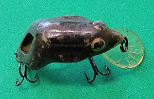 REBEL SHALLOW FLOATER FROG FISHING LURE GREEN - Vintage - Picture 1 of 6
