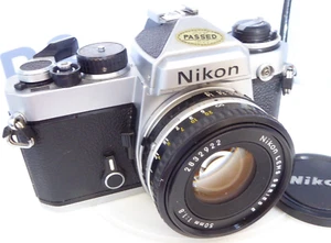 Cámara Nikon FE 35mm SLR con Lente Nikon 50mm en Excelente Estado reparada b3 - Imagen 1 de 9