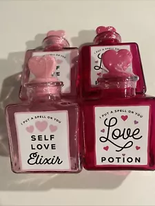 4 Glass Love Potion Bottles With Rubber Stoppers NEW - Picture 1 of 4