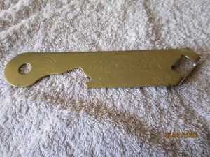 VINTAGE: LEVERPAK DRUMS "HARD TO BEAT" VAUGHAN, USA CAN BOTTLE OPENER - Picture 1 of 7