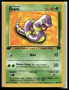 Pokémon TCG Team Rocket 1. Edition Ekans 56/82 - Packfrisch NM - Bild 1 von 2