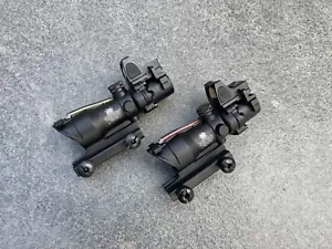 Mira miradora negra ACOG TA31 RMR 4x32 de fibra óptica iluminada con RMR Airsoft - Imagen 1 de 32