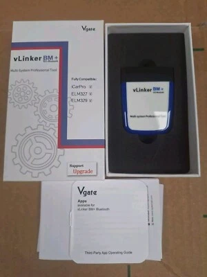 Vgate OBD2 Escáner Bluetooth vLinker BM Herramienta de Diagnóstico Bimmercode - NUEVO Foto 1 de 2