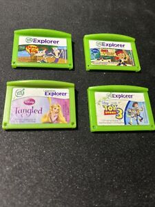 Lot of 4 LeapFrog LeapPad Explorer Disney Games