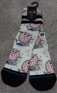 New! Stance Size Medium Casual Socks "Cruzin For A Bruzin" Donuts - Picture 1 of 3