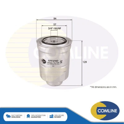 Fits Honda CR-V Civic Accord Mitsubishi Outlander ASX Fuel Filter Comline - Image 1 of 2