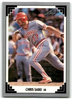 1991 LEAF CHRIS SABO CINCINNATI REDS #65 - Image 1 of 2