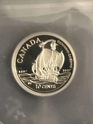 1997 🇨🇦 Canada Silver Ten Cents 10C ICG PR 69 DCAM Matthew 500th Anniversary - Image 1 of 4