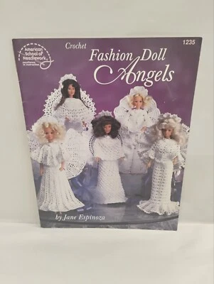 American School of Needlework  Crochet  Fashion Doll Angels Pattern 1235 - Image 1 of 2