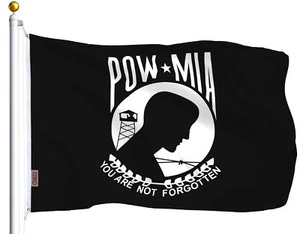 New 3x5 POW MIA POWMIA You Are Never Forgotten Flag 3'x5' Banner Brass Grommets - Picture 1 of 6