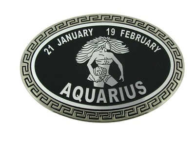 Aquarius Zodiac Sign Bottle Opener Belt Buckle Birthday New hebilla del cinturón - Image 1 of 2