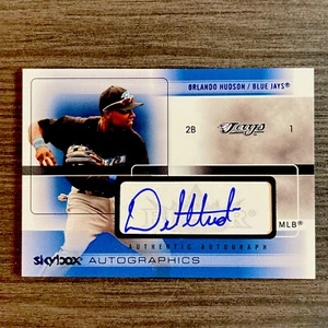 Orlando Hudson Skybox Autographics Rookie Auto Card🔥 - Picture 1 of 2
