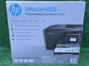 HP OfficeJet Pro 6958 stampante multifunzione a getto d'inchiostro wireless, MAI USATA! - Foto 1 di 18