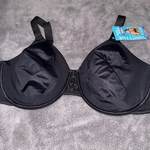 NWT Vanity Fair Women's Beauty Back Smoothing Minimizer Bra 40DD- Black #76080 - Picture 1 of 8