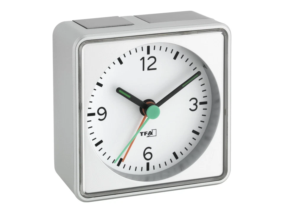 TFA PUSH Sveglia al quarzo Argento Plastica 12h Analogico 60.1013.54 - Immagine 1 di 1