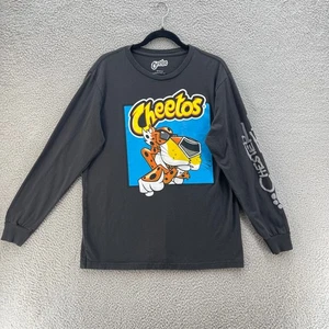 Cheetos Langarm T-Shirt Herren Large schwarz Grafik Chester Gepard Neuheit - Bild 1 von 8