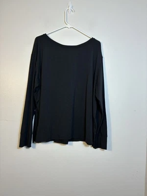 Top deportivo LL BEAN manga larga para mujer 2XL negro manga larga informal  Foto 1 de 4
