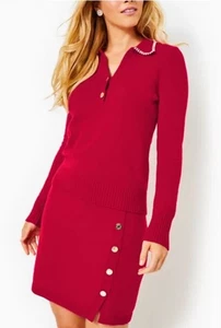 LILLY PULITZER NEU MIT ETIKETT LIZONA PULLOVER ROCK BLEISTIFTSTIL STRICK WEIHNACHTSSTERN ROT Medium - Bild 1 von 6